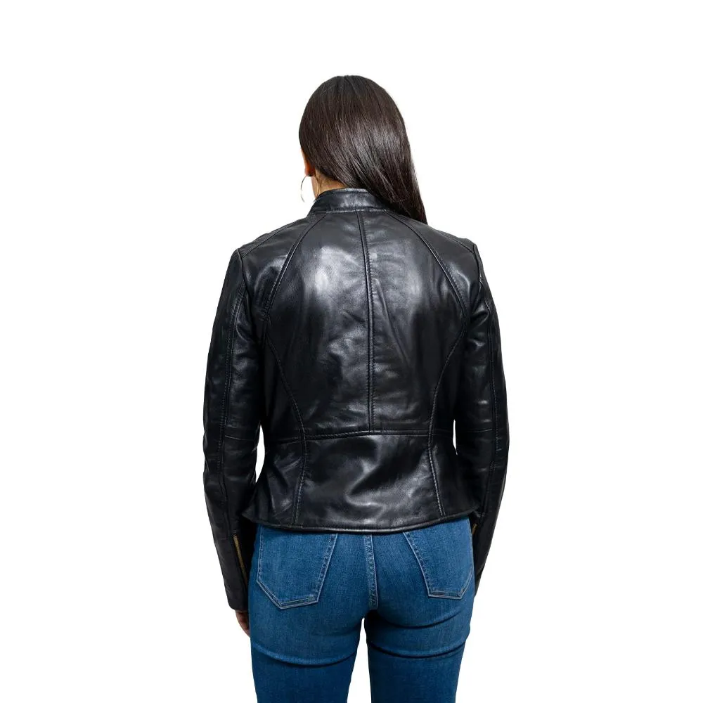 Zoey - Women's Fashion Lambskin Leather Jacket